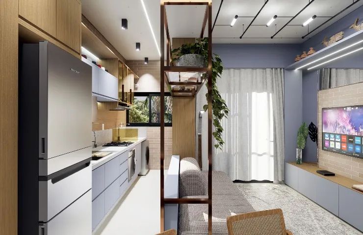 Edif FRENTE MAR, Apt. VISTA MAR, 2 dorm (1 suíte), banheiro social, gourmet churr, 70m2 - Foto 7