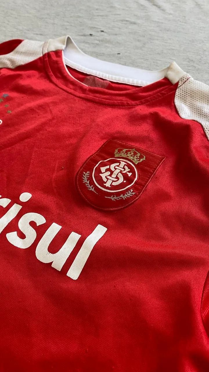 Camisa Internacional 2007 Tríplice Coroa TAM10/12 - Foto 5