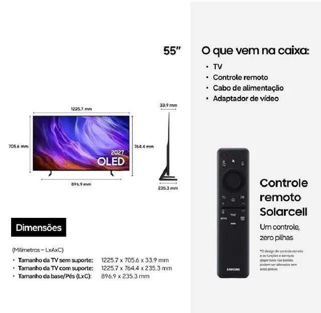 Smart TV Samsung 65 Polegadas Oled | Lacrada | Nota Fiscal  - Foto 2