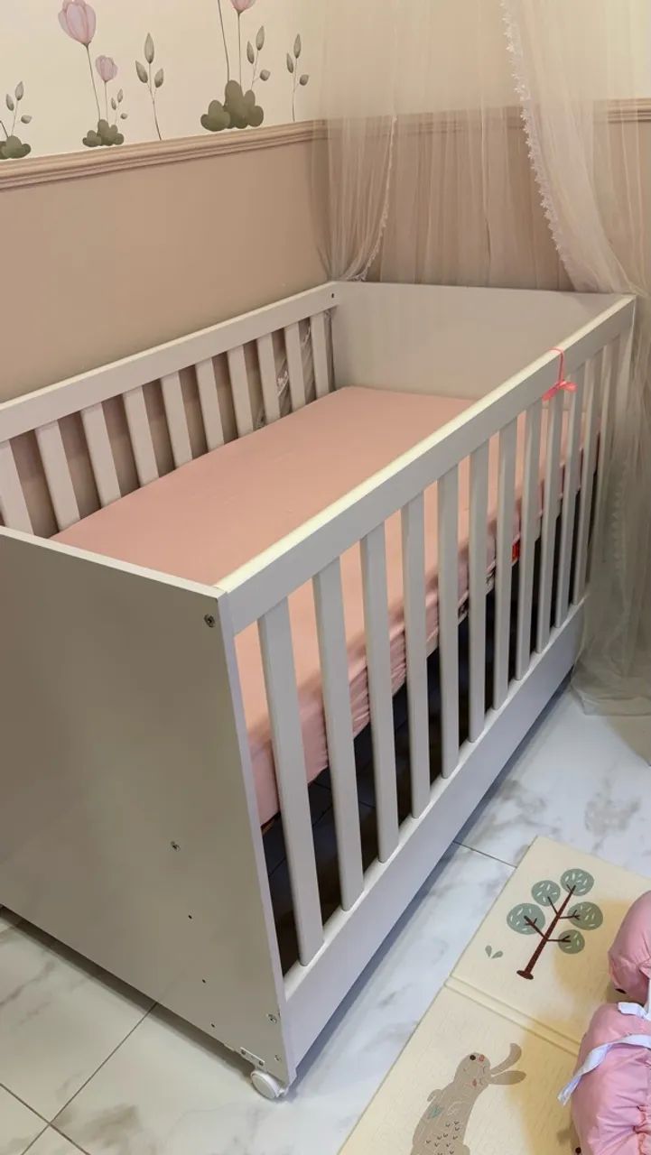 Berço mini cama com colchão 