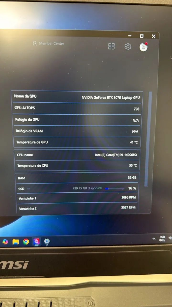 Notebook i9 14900HX + RTX 5070 - Foto 3