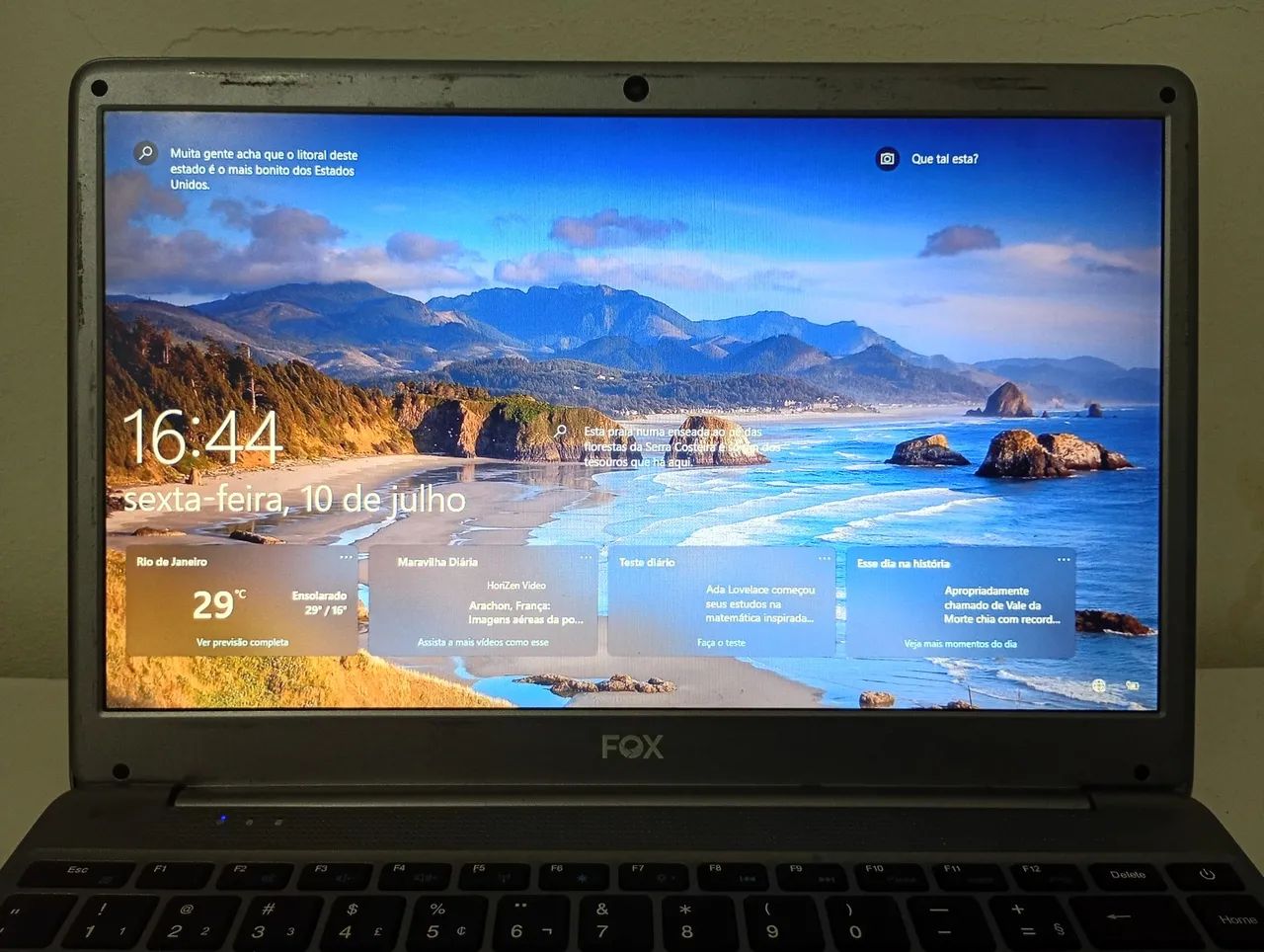 Notebook Fox Neo14-s 4GB DDR3 224GB SSD e Intel i3 2GHz com wi-fi 