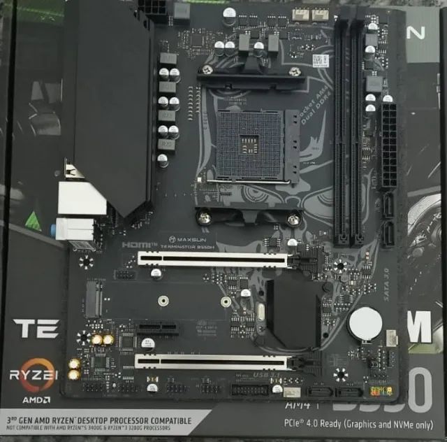 PLACA MÃE B550M TERMINATOR SOCKET AM4 AMD (MAXSUN) - Foto 2
