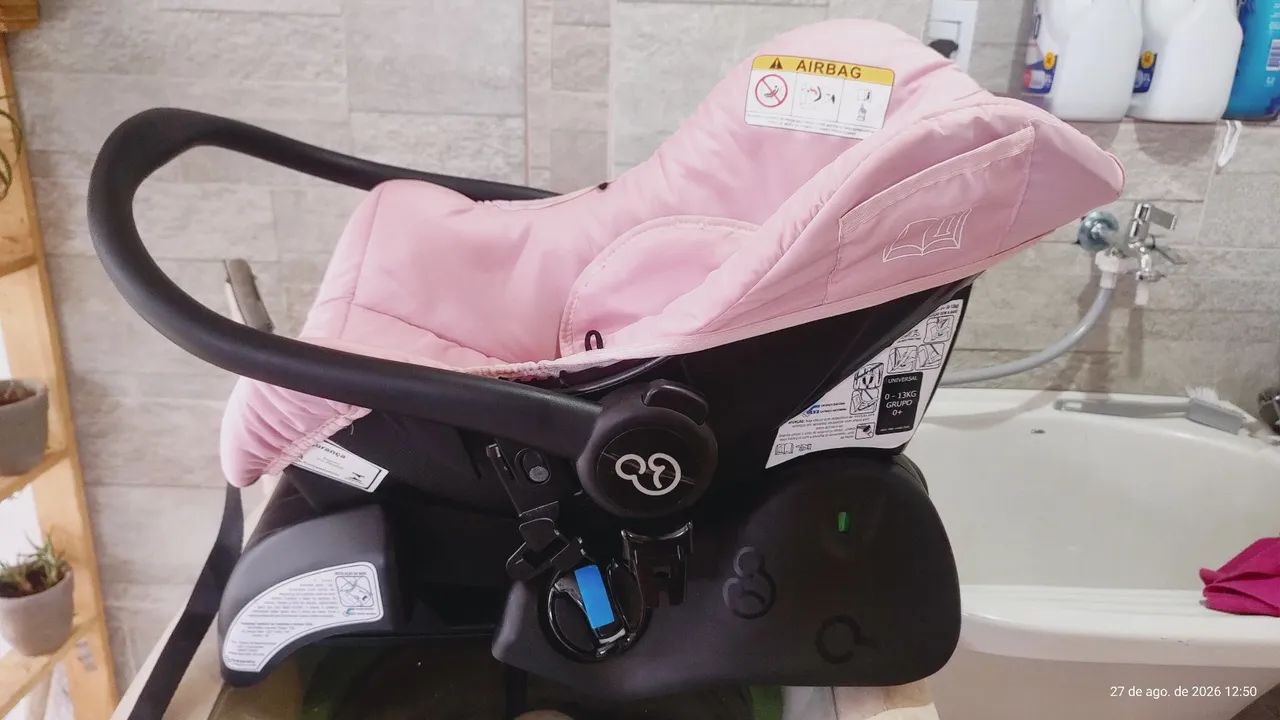 Bebê conforto Galzerano com base de fixação rápida. - Foto 2