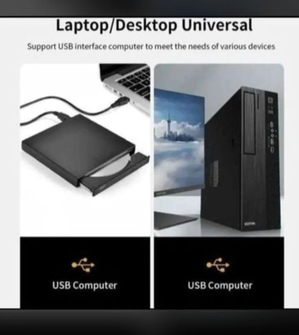 LEITOR DE CD EXTERNO USB