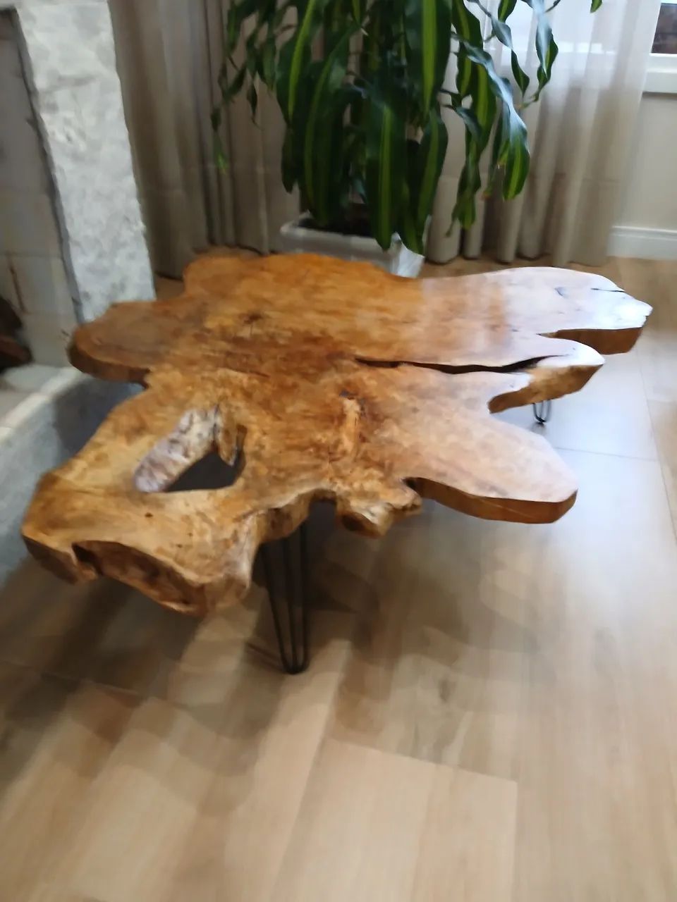 Mesa de centro rústica 