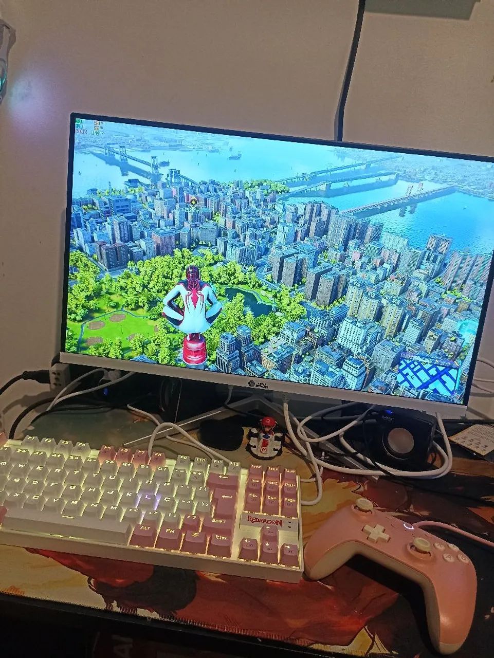 Monitor gamer branco
