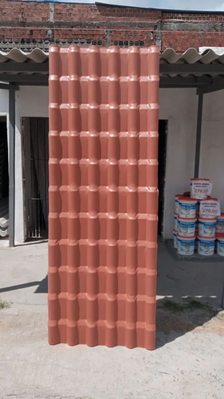 Telha PVC Plan 2,41m x 0,88cm 1.5mm (Cor:Ceramica)