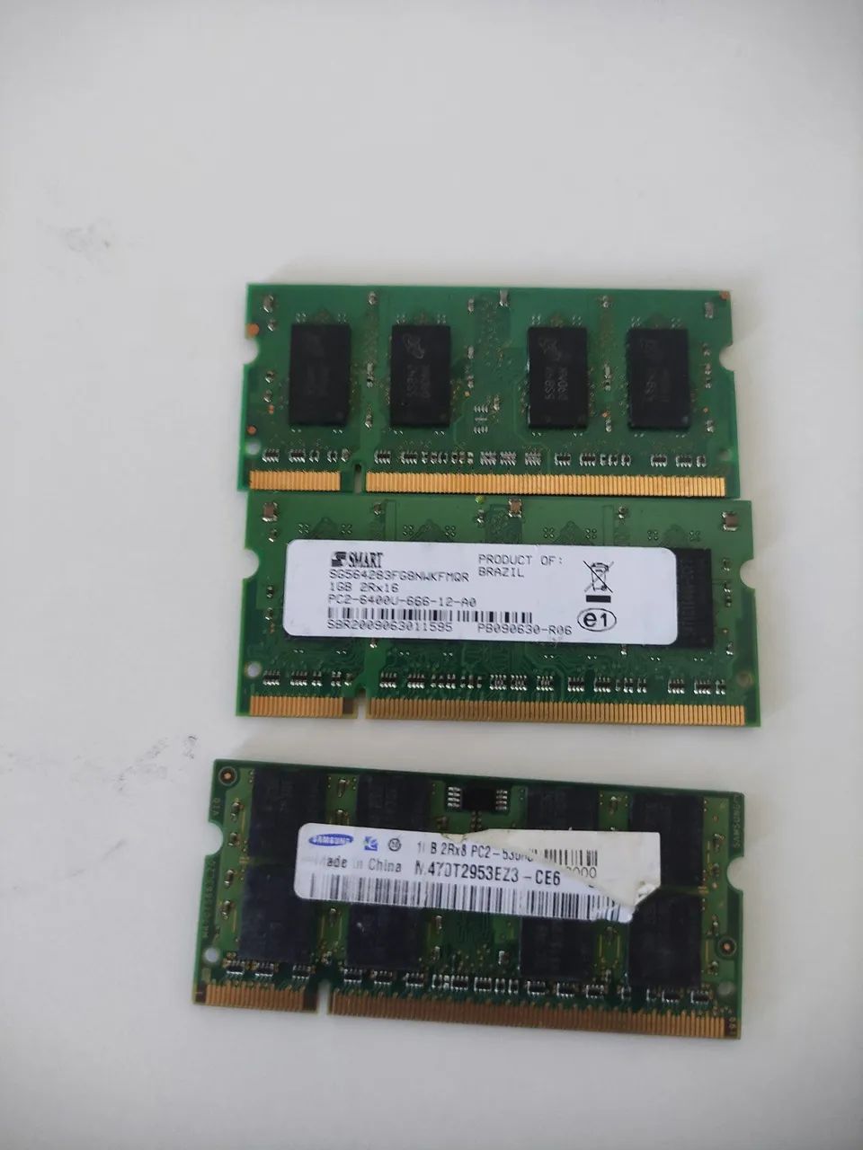 Memória DDR2 1 GB de notebook 