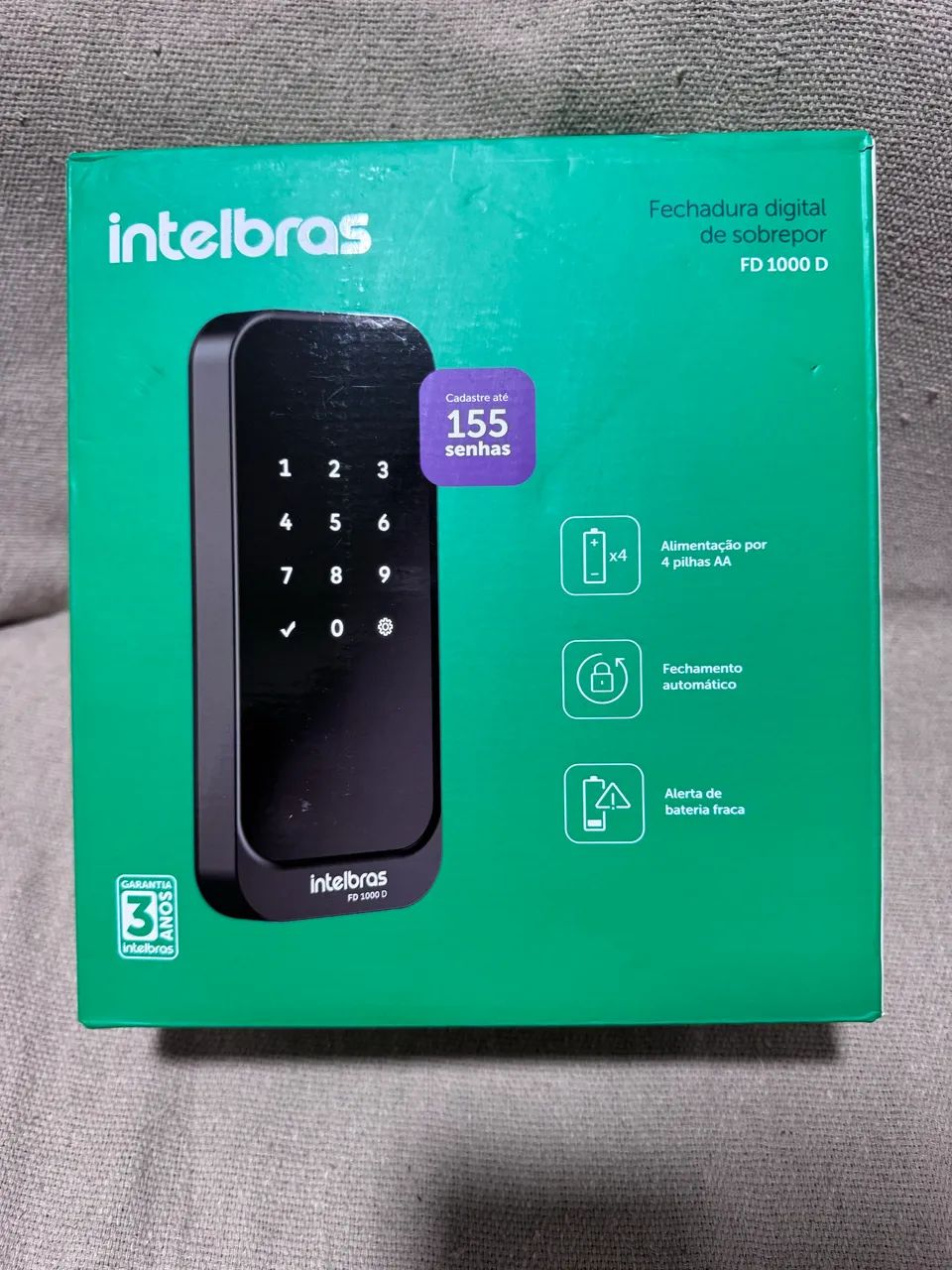 Fechadura eletrônica intelbras