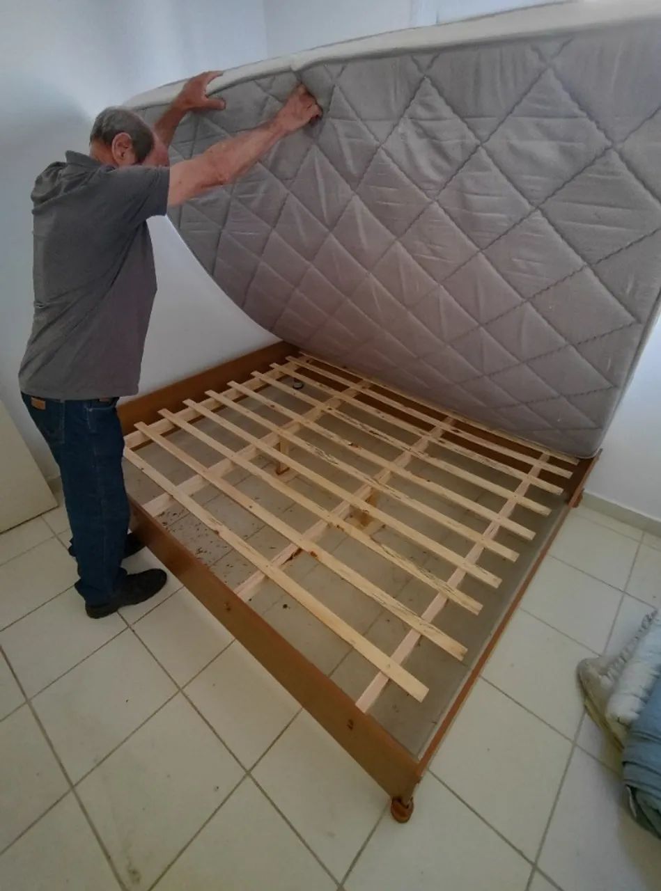 CAMA QUEEN + COLCHÃO D45 - Foto 4