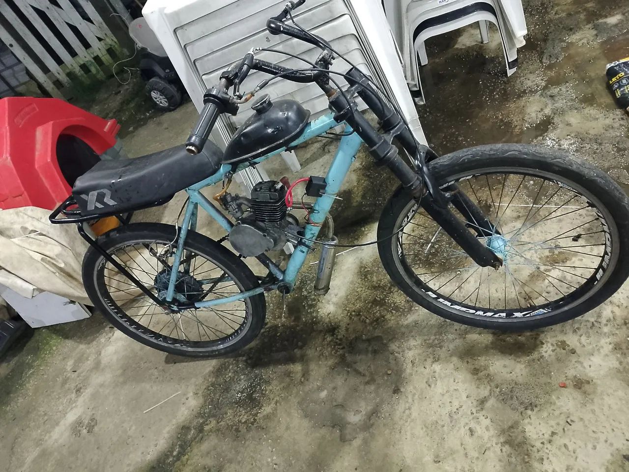 Bicicleta com Motor. 2 tempos