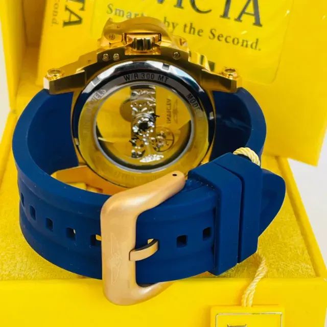 Relógio INVICTA COALITION FORCES Dourado Pulseira Azul _ AUTOMÁTICO  - Foto 4