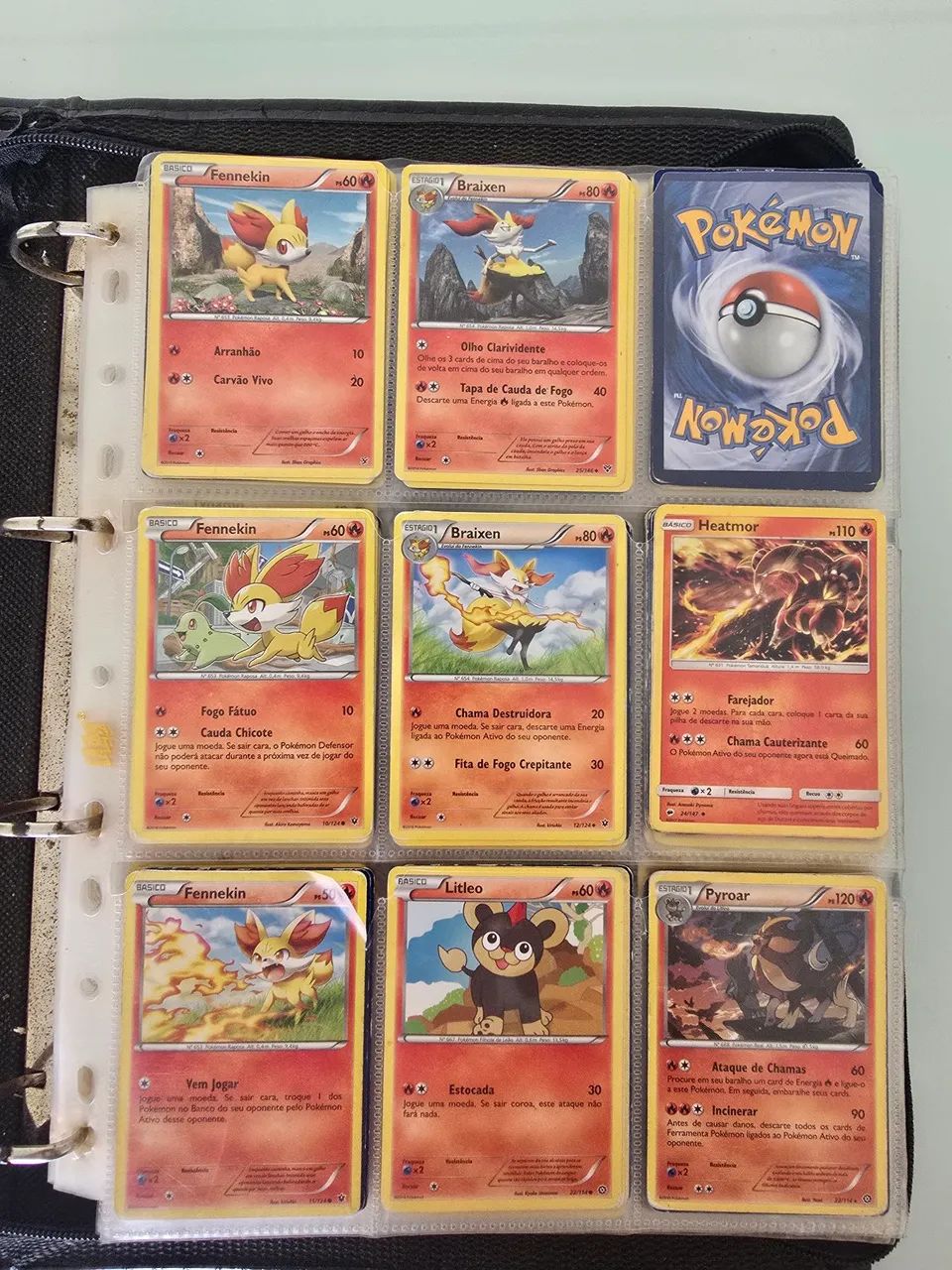 Pasta de com coleção de cartas pokemon  - Foto 4