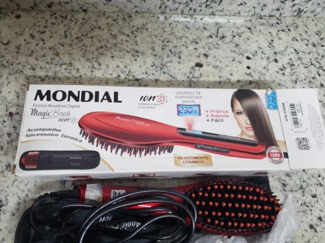 Escova Alisadora digital Mondial Usado 110 Volts Aceito Cartão  - Foto 2