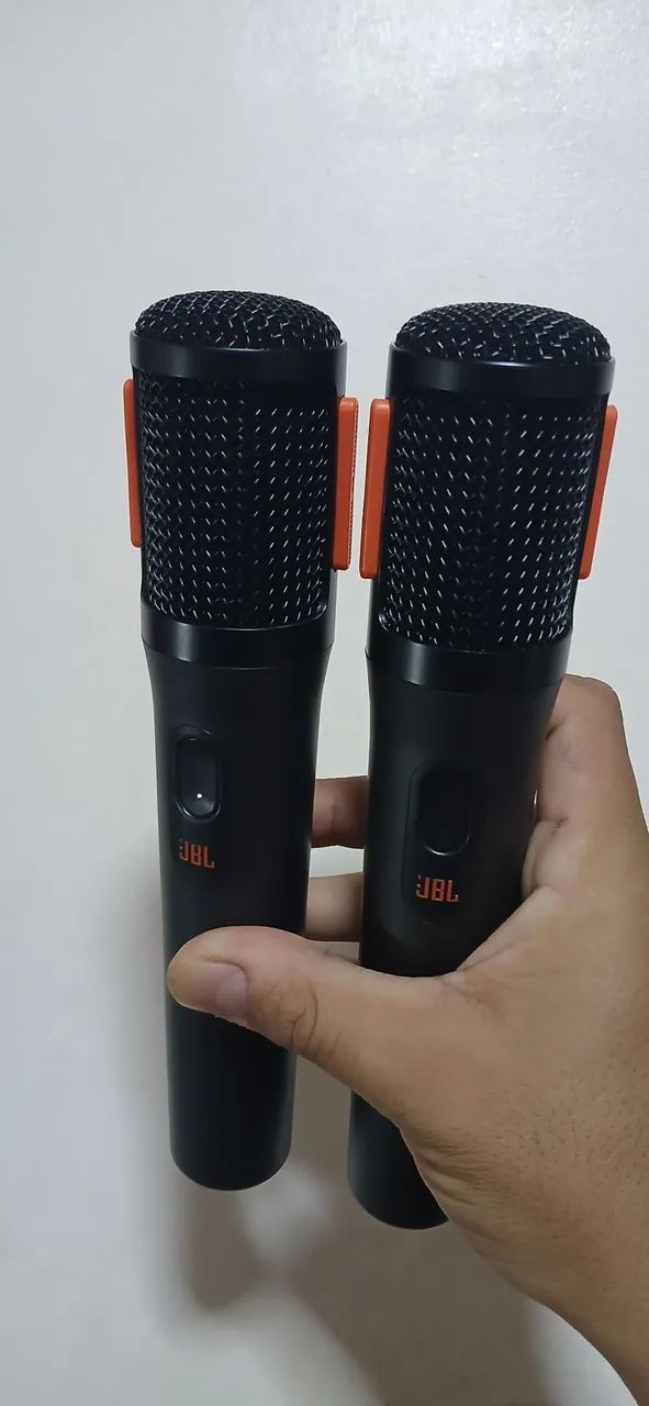 Microfone JBL duplo na caixa - Foto 3