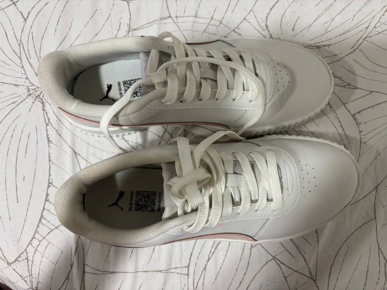 tênis puma branco e rosa  - Foto 2