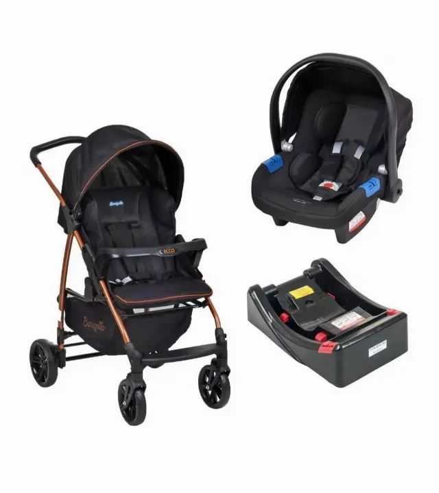 Burigotto - Carrinho de bebê + bebê conforto + isofix: 3 produtos pelo preço de 1