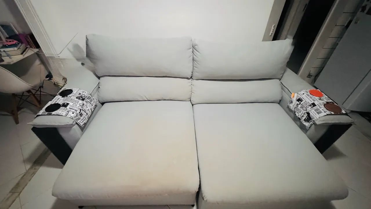 Sofá retrátil e reclinável 4 lugares 2,30 cm - Foto 2
