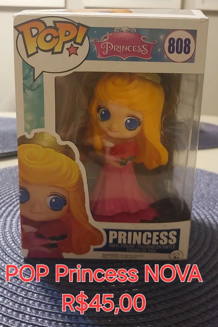 Boneca POP PRINCESS Disney Aurora Colecionáveis 