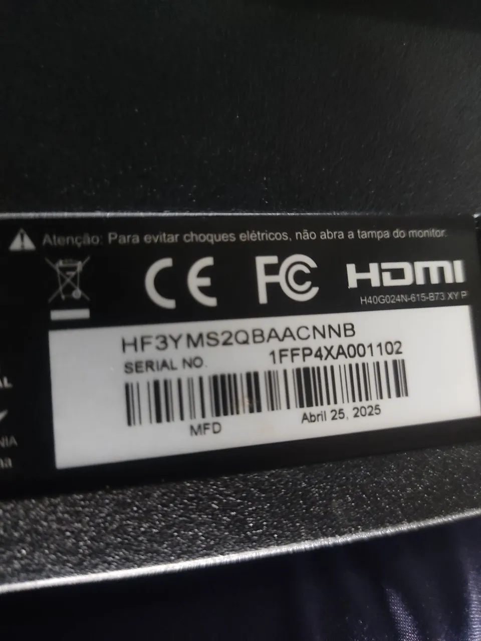 Monitor gamer 27 polegadas com tela quebrada.  - Foto 3