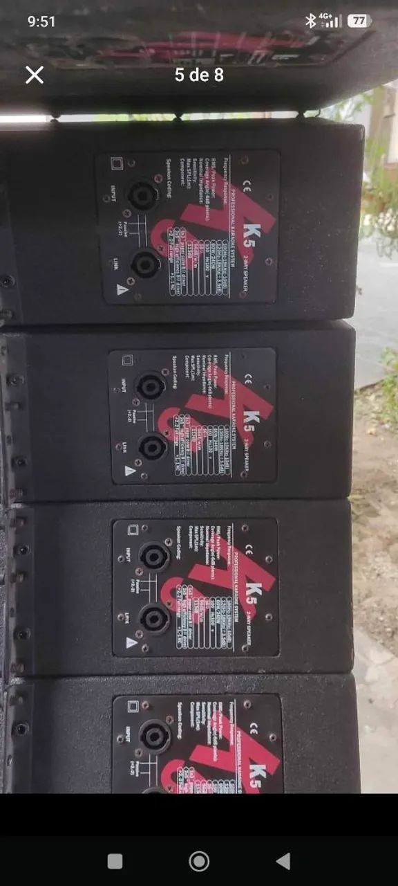 10 caixas de som LINE Array ativa com bumpper  - Foto 5