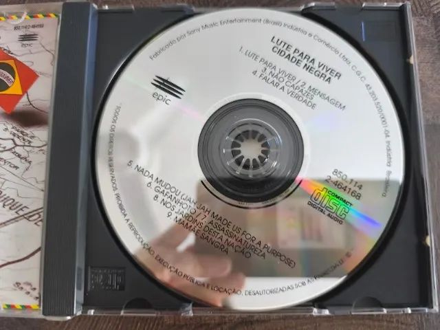 Cd Cidade Negra - Lute Para Viver - 1990 - Foto 5
