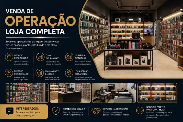 LOJA COMPLETA EM OPERAÇÃO