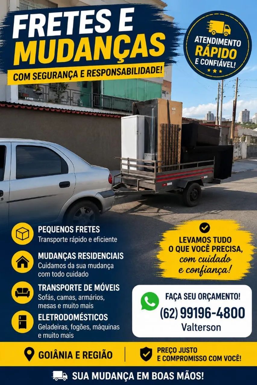 FRETE COM CARRETINHA 