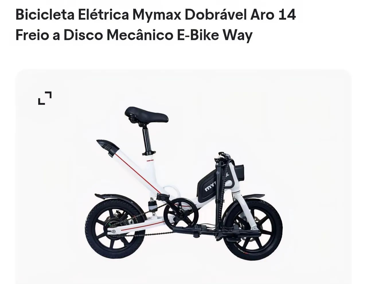 Bicicleta elétrica dobrável  - Foto 2