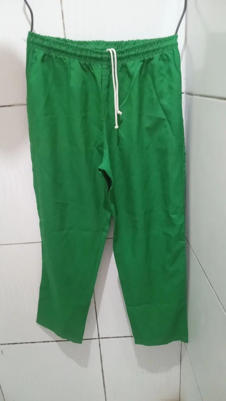 Calça Tactel Verde Unissex G - Foto 5