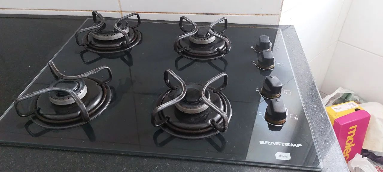 Vendo cooktop 4 bocas brastemp usado - Foto 3