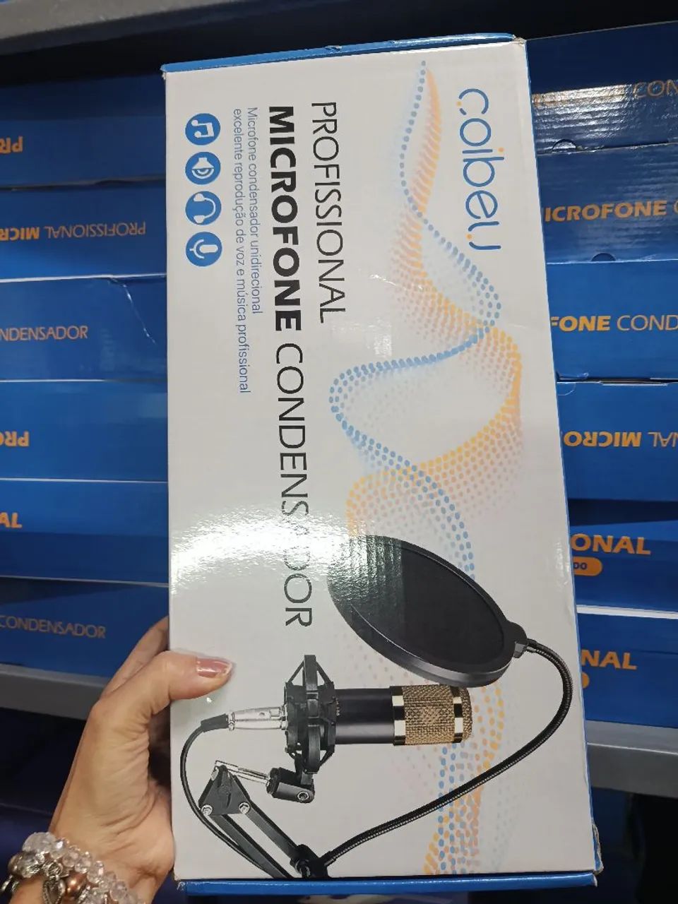 Microfone Condesador Profissional Colibeu Bm800 - Foto 2