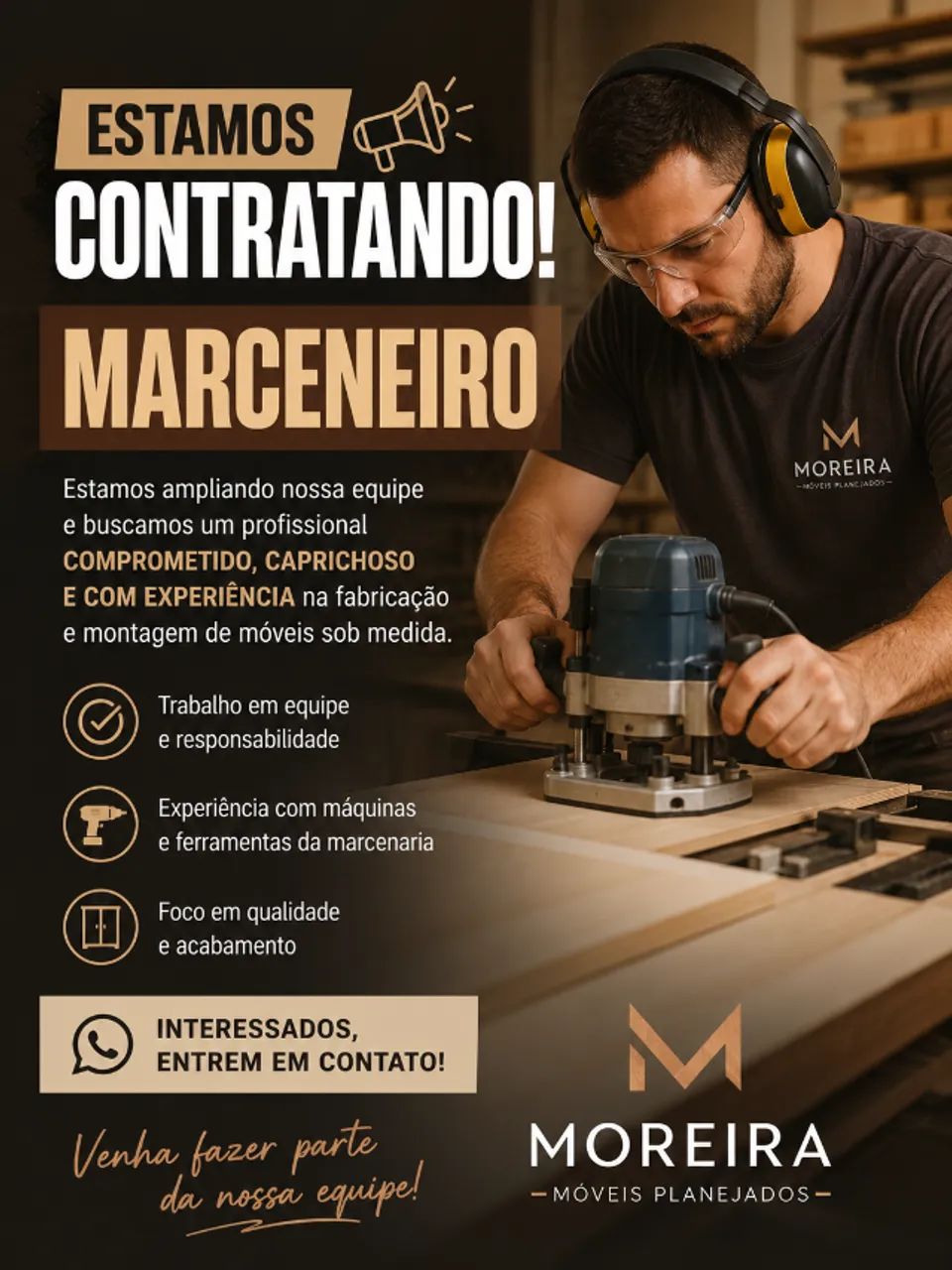 Vaga para Marceneiro