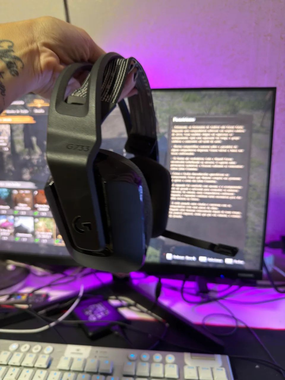 FONE SEM FIO LOGITECH G733  - Foto 2