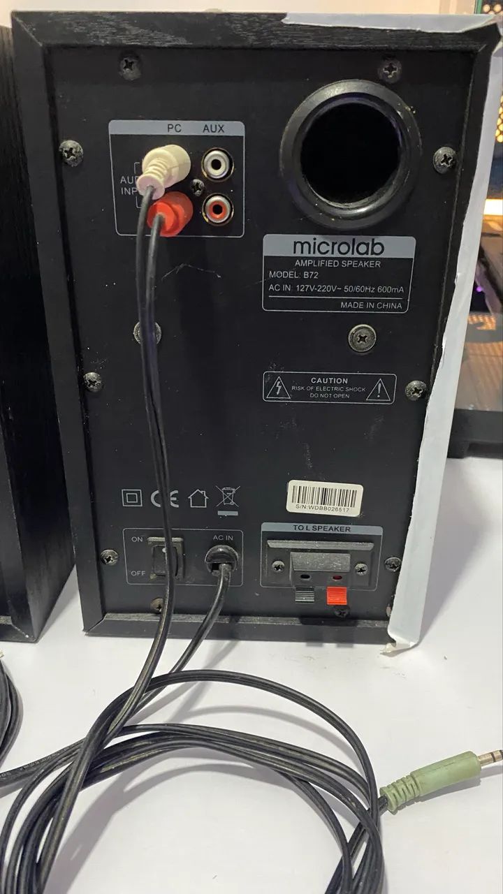 CAIXA DE SOM 2.0 MICROLAB B72 - 24W RMS - Foto 3