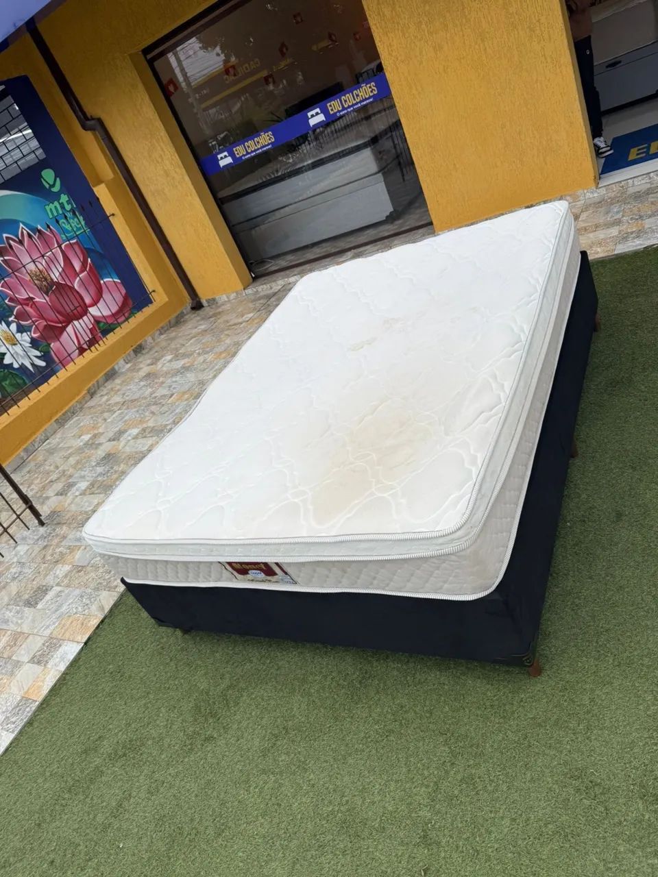 Cama box CASAL MONET USADA TOP - ENTREGAMOS  - Foto 3