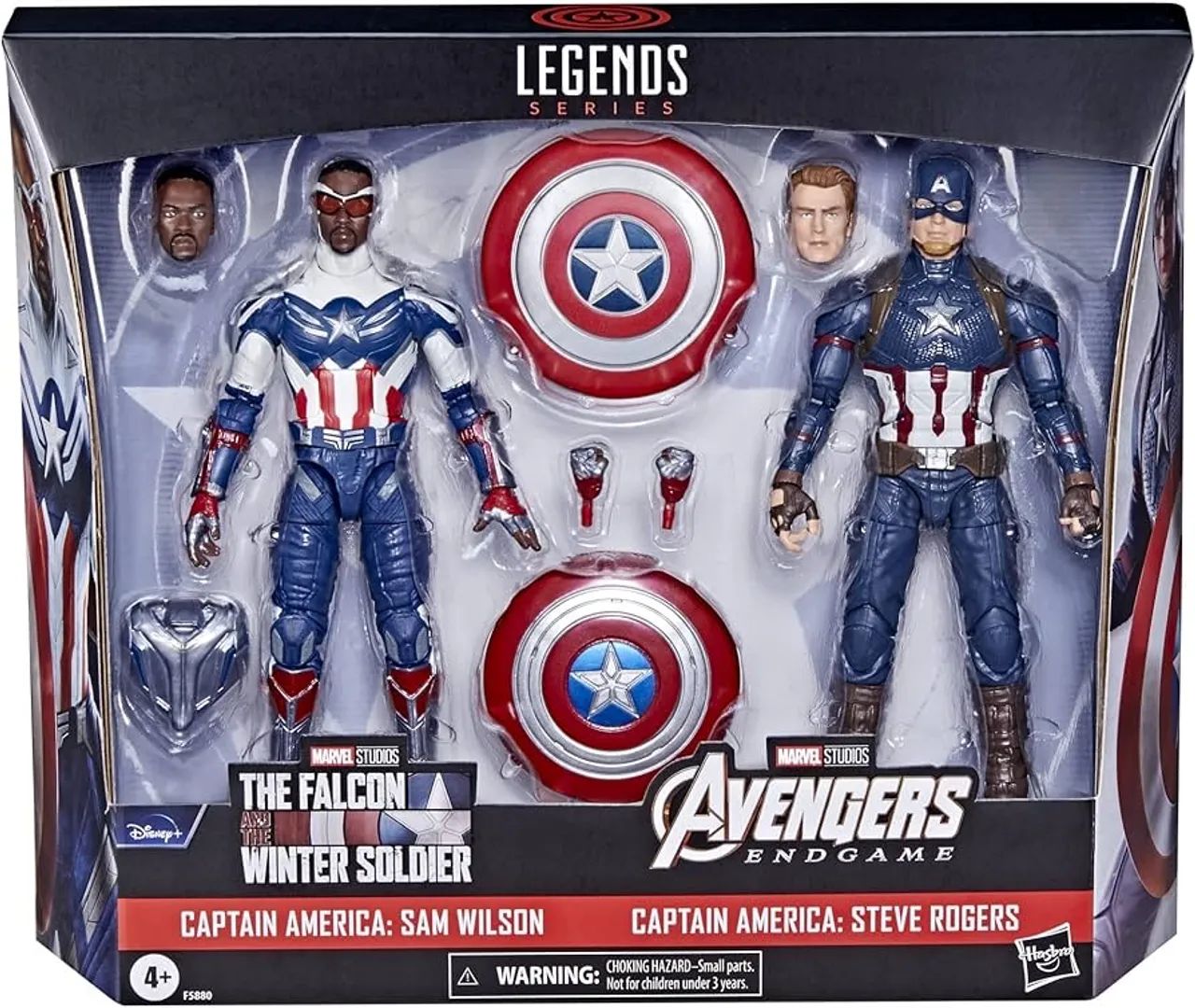 Marvel legends - pack capitão América - steve rogers & sam wilson 