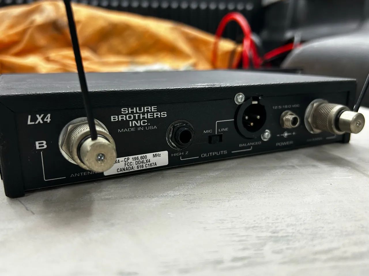 Receptor Microfone sem Fio Shure LX - Foto 3