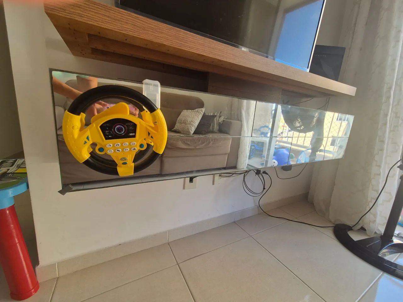 Painel para TV de até 60 polegadas com espelho - Foto 4