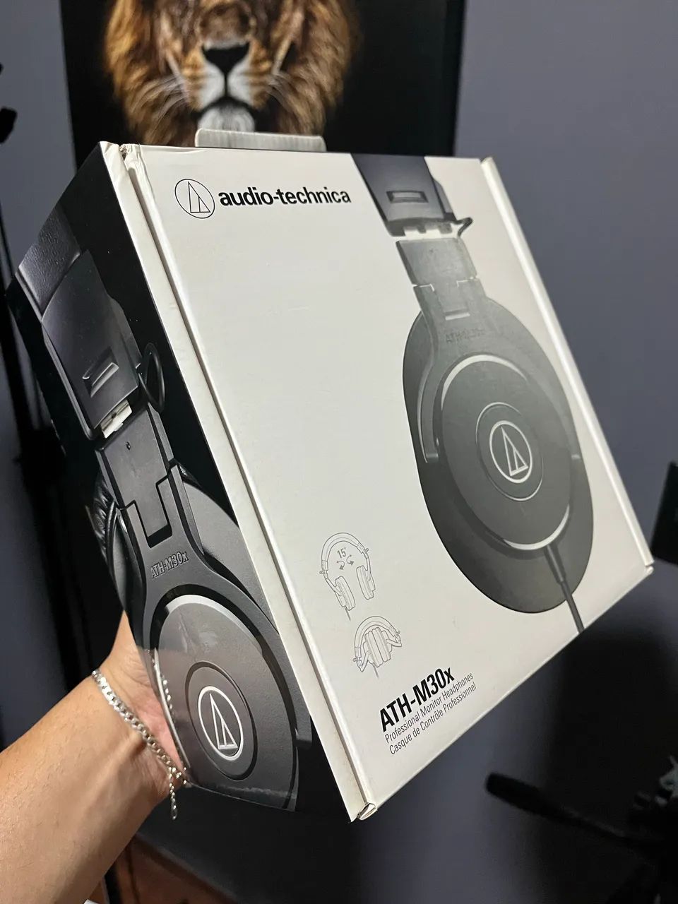 Fone audiotechnica ath m30x - Foto 2