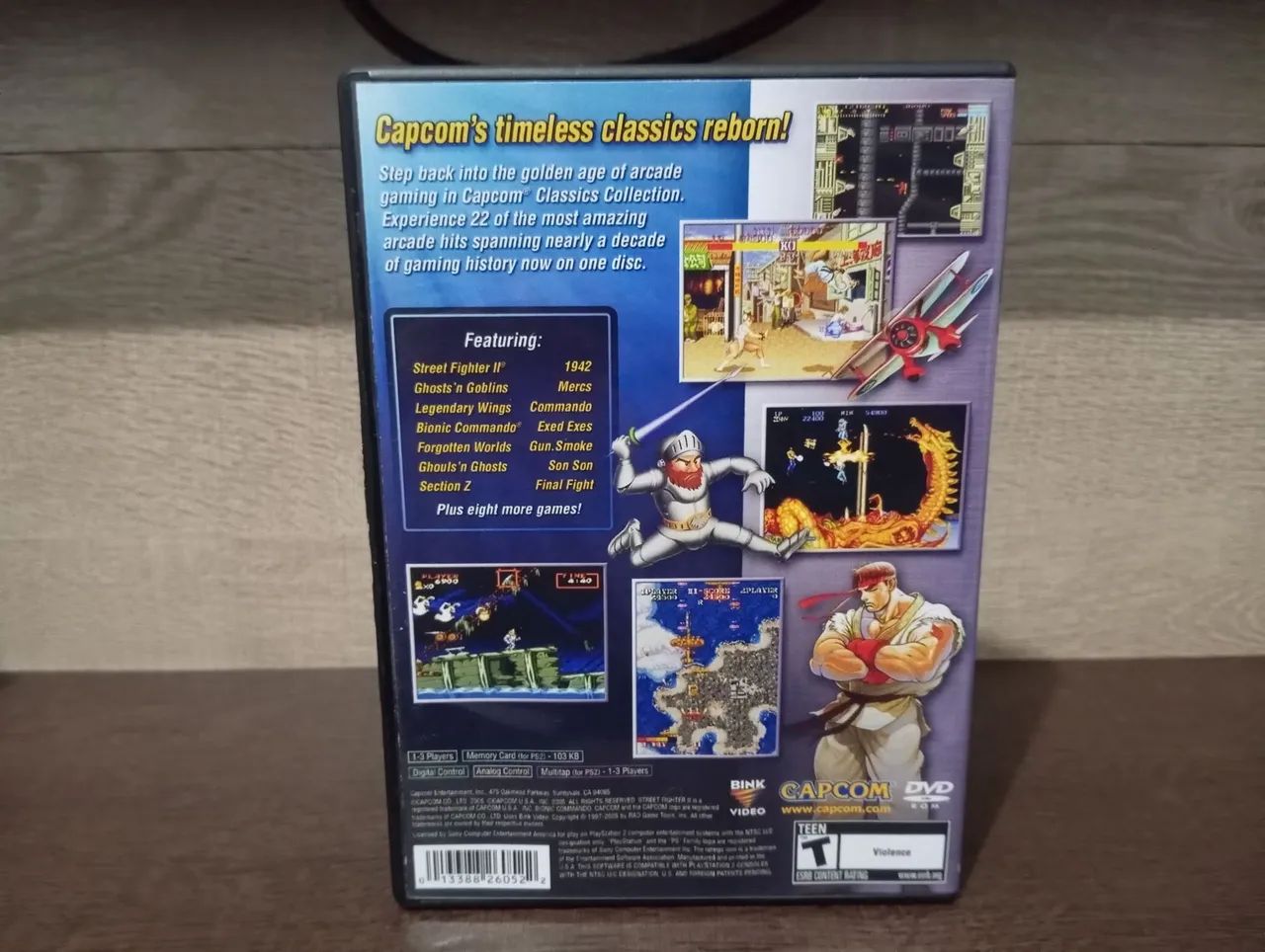 Coleção Capcom Classics Arcade PS2 (REPRÔ) LEIA - Foto 3