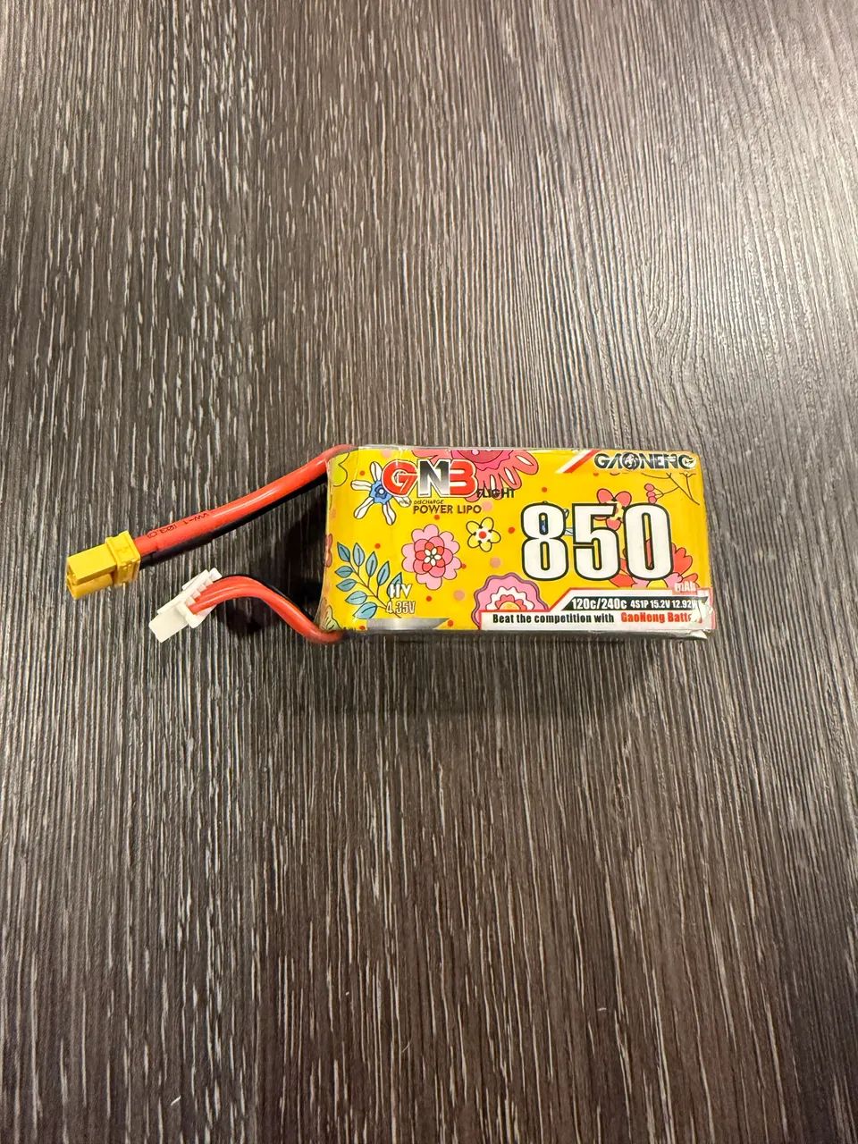 Bateria LIHV GNB 4s 850mah 120c