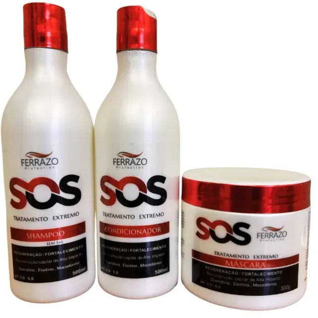 Kit Ferrazo SOS Reconstrução Capilar Alta Performance
