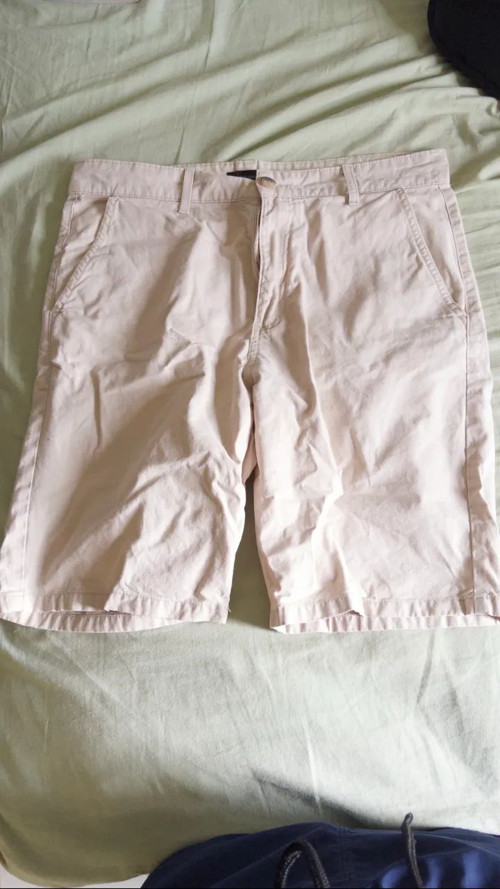 Bermuda Masculina Bege Riachuelo 40