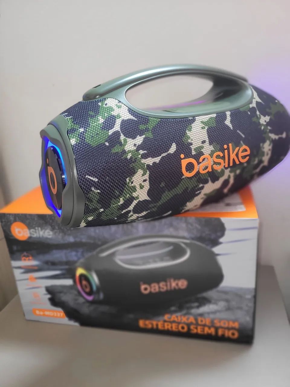 Caixa de Som Bluetooth Basike 80W Ba-MD337 - Nova - Foto 2
