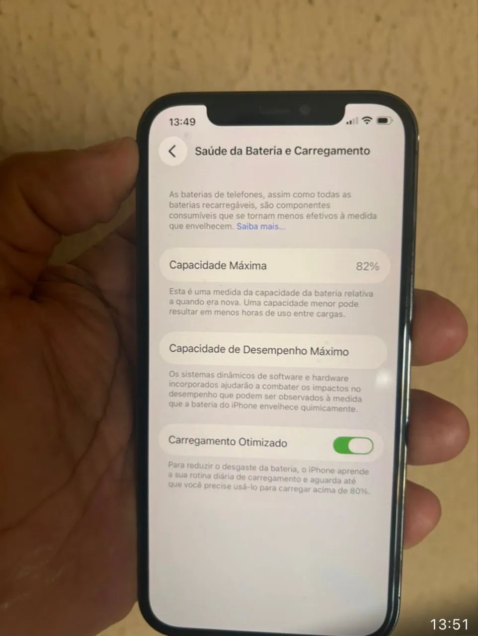iPhone12pro impecável de128g com82%de bateria todo original  - Foto 5