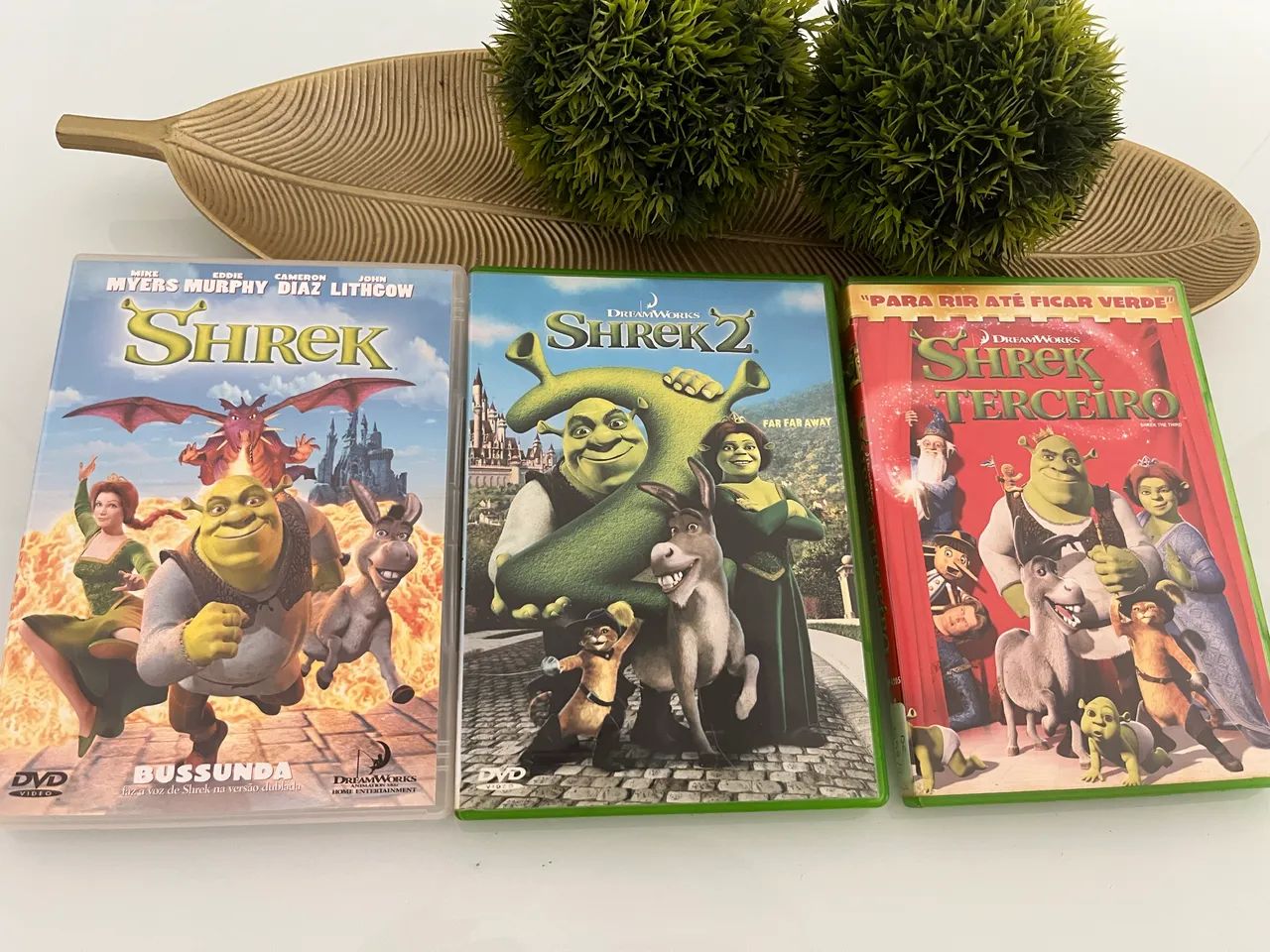 Dvd Shrek 1 , 2 e Shrek Terceiro Combo 