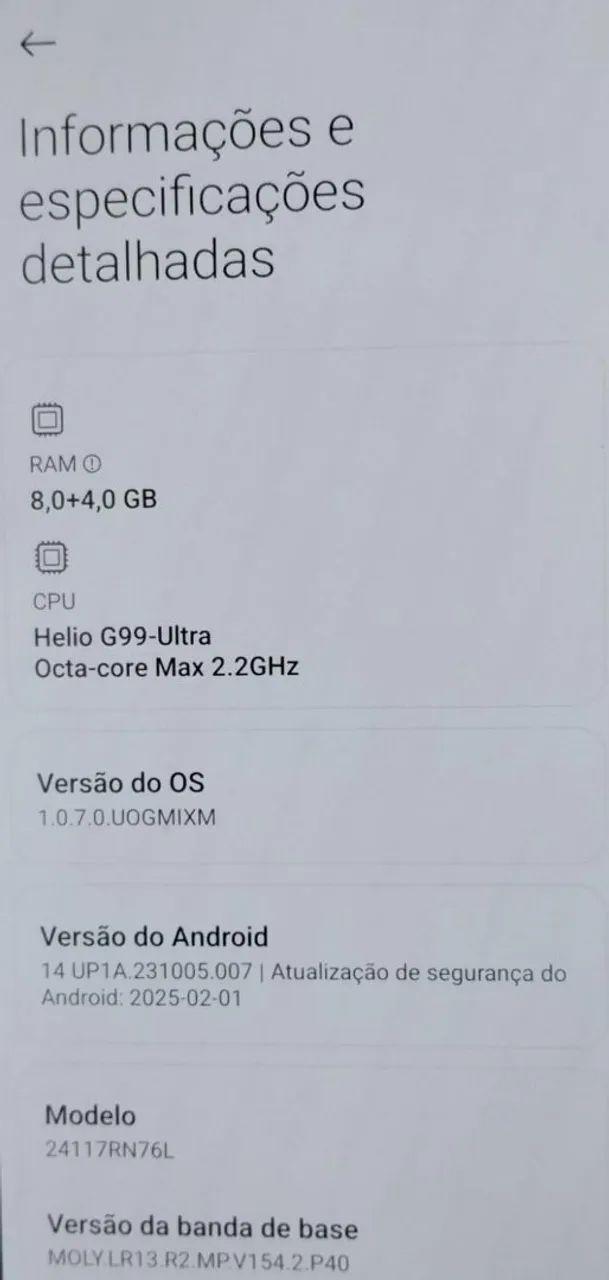 VENDO UM CELULAR REDMI NOTE 14 NOVO. - Foto 5