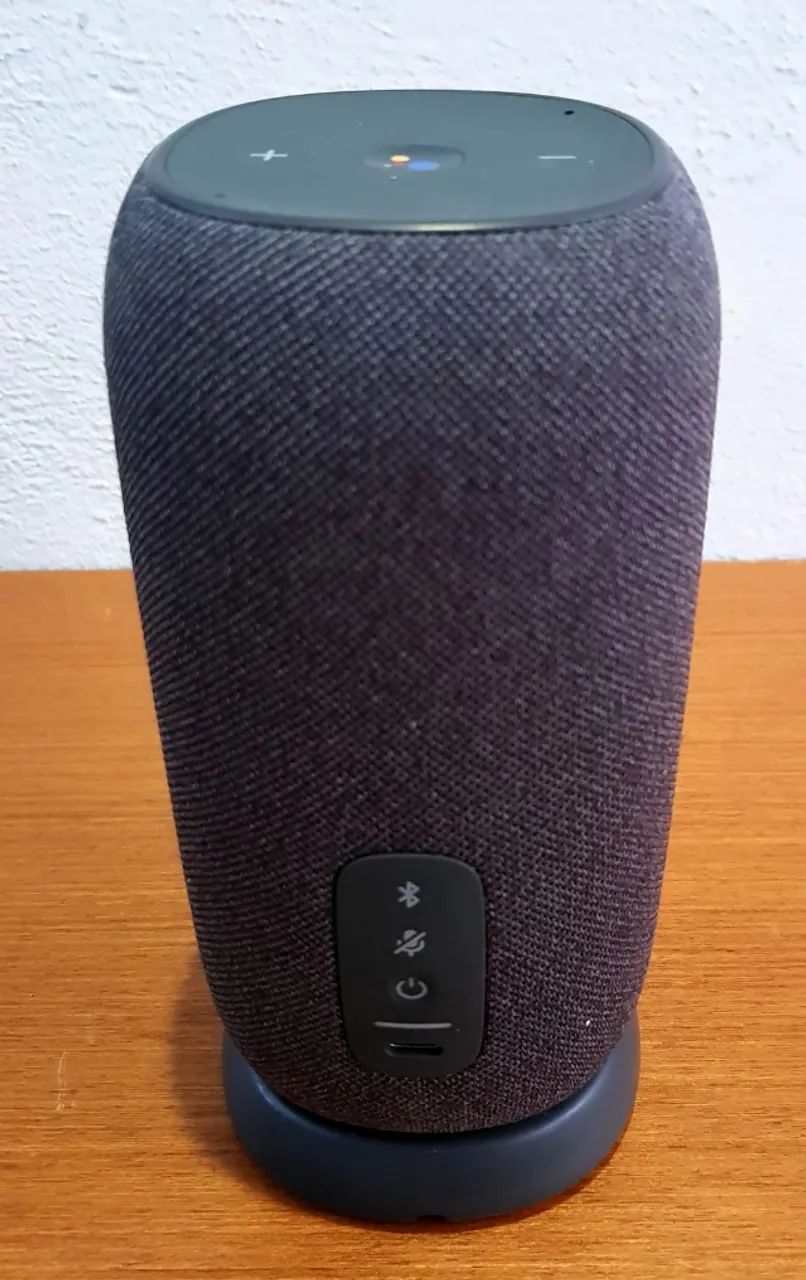 Caixa de Som Bluetooth - JBL Link Portable Cinza com Google Assistente + Base Original - Foto 2